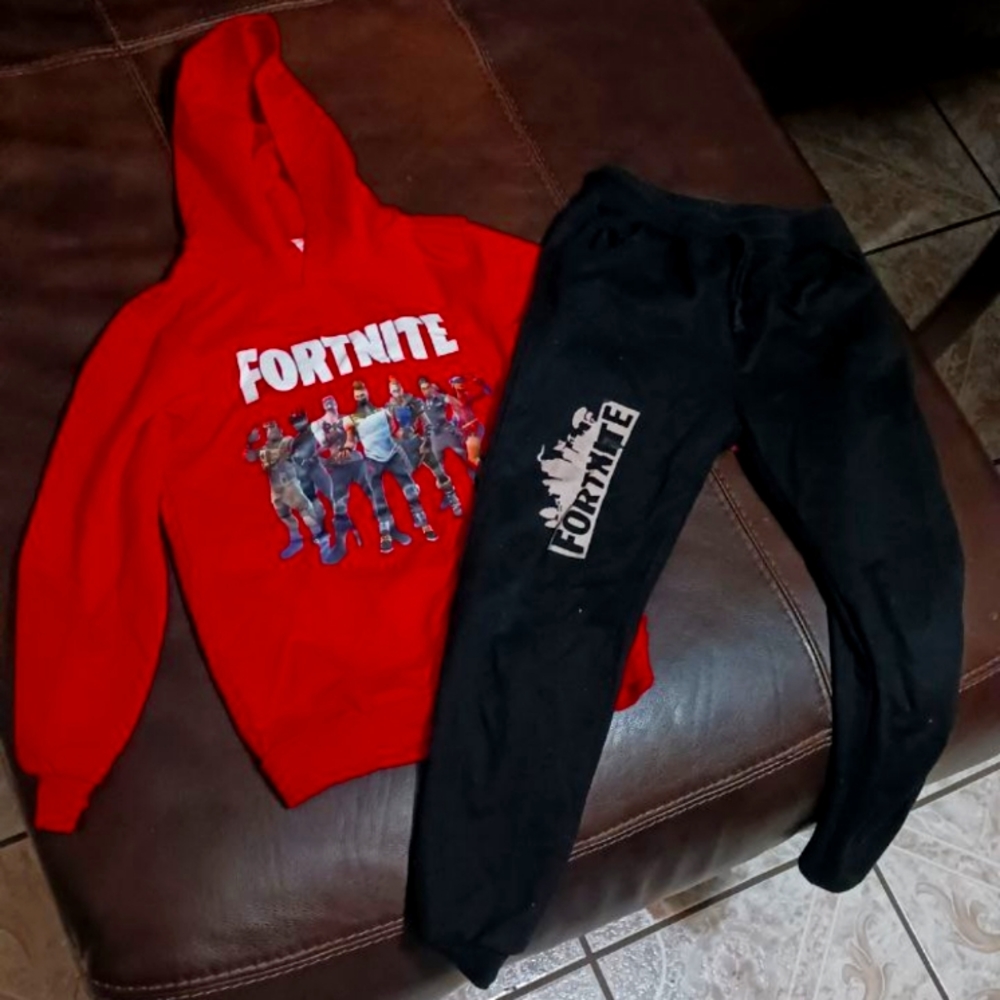 Fortnite pants and hoodie